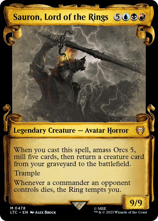Sauron, Lord of the Rings [The Lord of the Rings: Tales of Middle-Earth Commander Showcase Scrolls] Foil