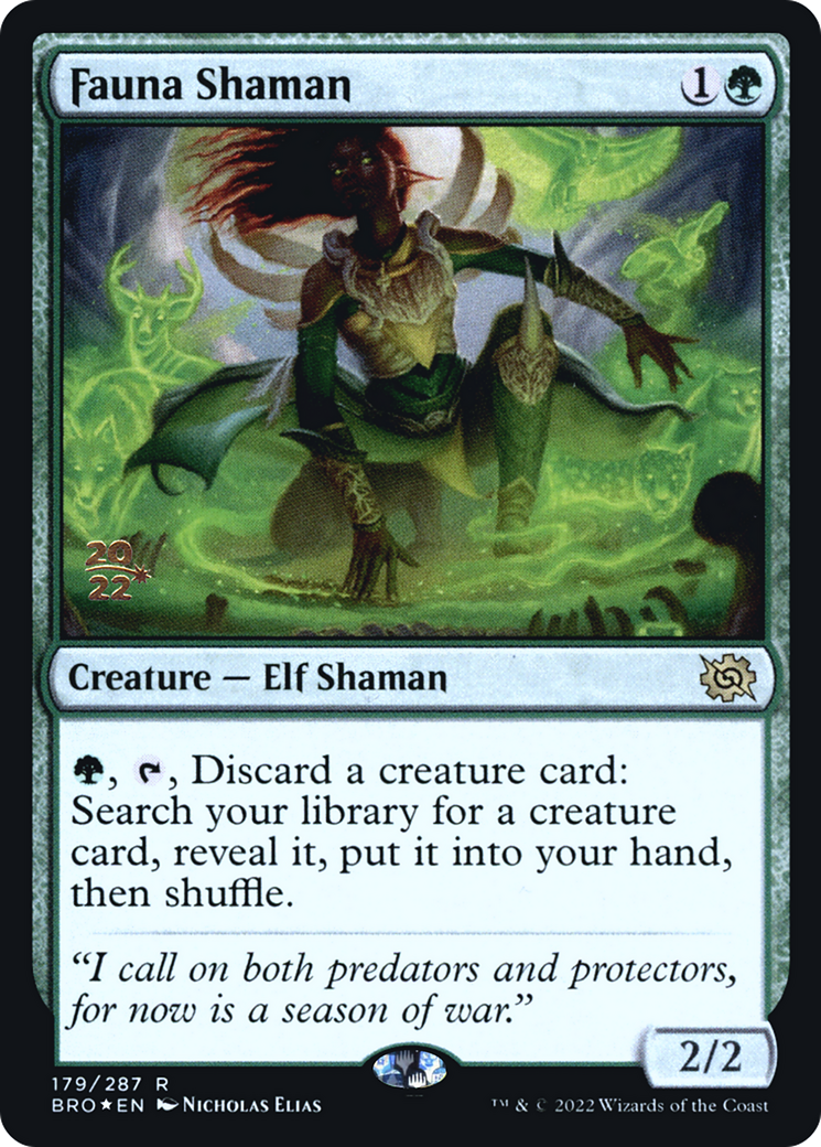 Fauna Shaman [The Brothers' War Prerelease Promos] | Silver Goblin