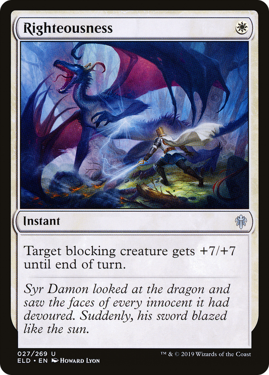 Righteousness [Throne of Eldraine] Foil
