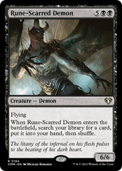 Rune-Scarred Demon [Commander Masters] | Silver Goblin