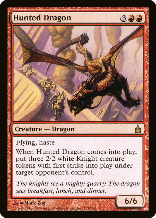 Hunted Dragon [Ravnica: City of Guilds] Foil