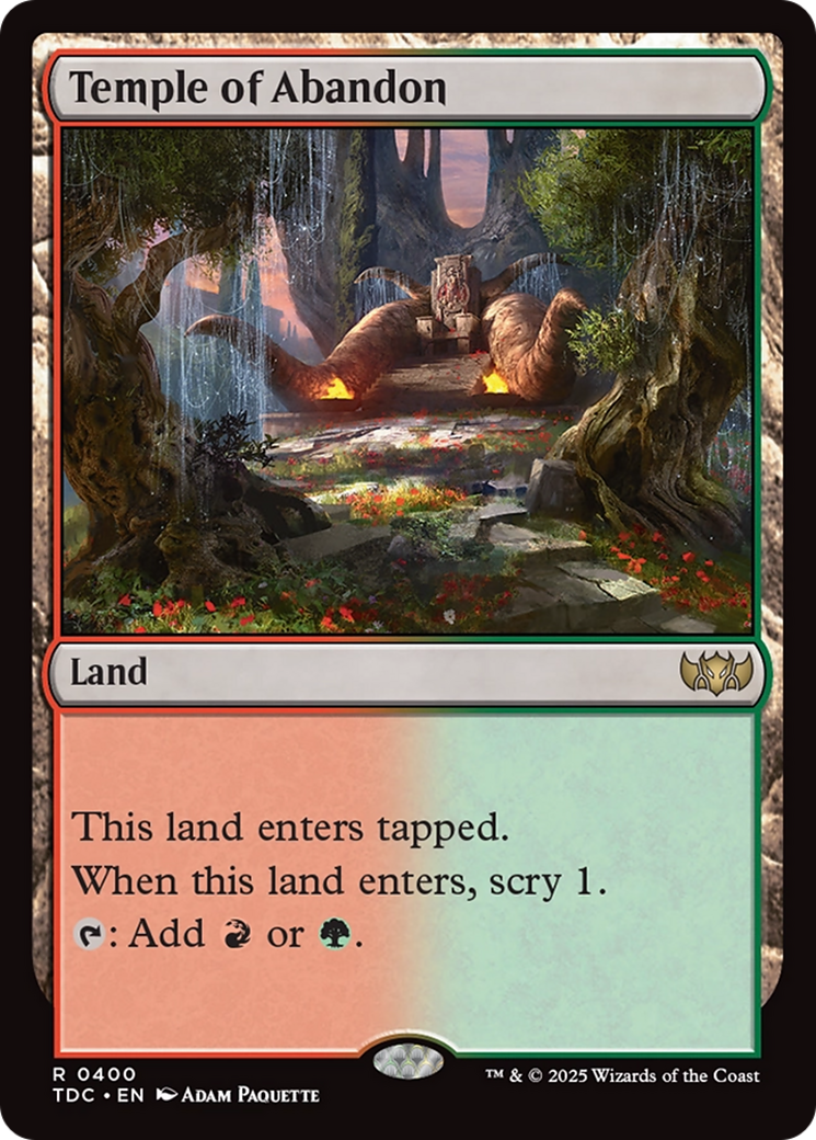Temple of Abandon (400) - Commander: Tarkir: Dragonstorm