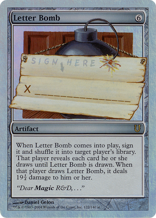 Letter Bomb (Alternate Foil) [Unhinged]
