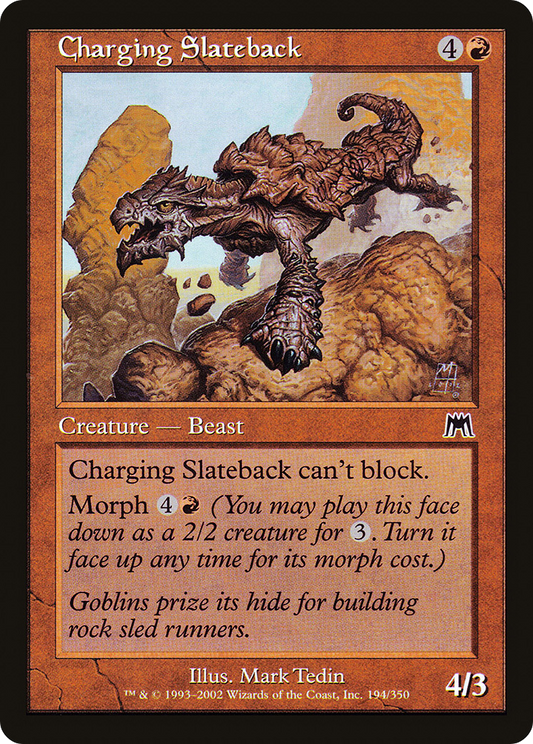 Charging Slateback [Onslaught] Foil