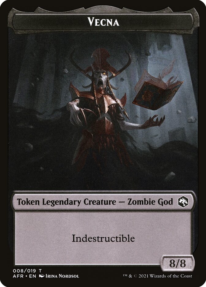 Devil // Vecna Double-Sided Token [Dungeons & Dragons: Adventures in the Forgotten Realms Tokens] Foil