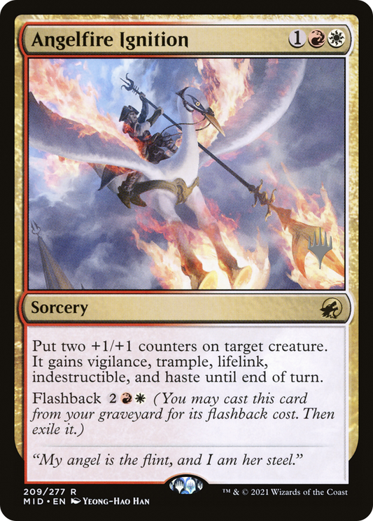 Angelfire Ignition (Promo Pack) [Innistrad: Midnight Hunt Promos] Foil