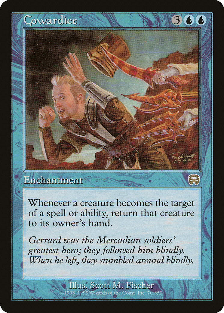 Cowardice [Mercadian Masques] Foil
