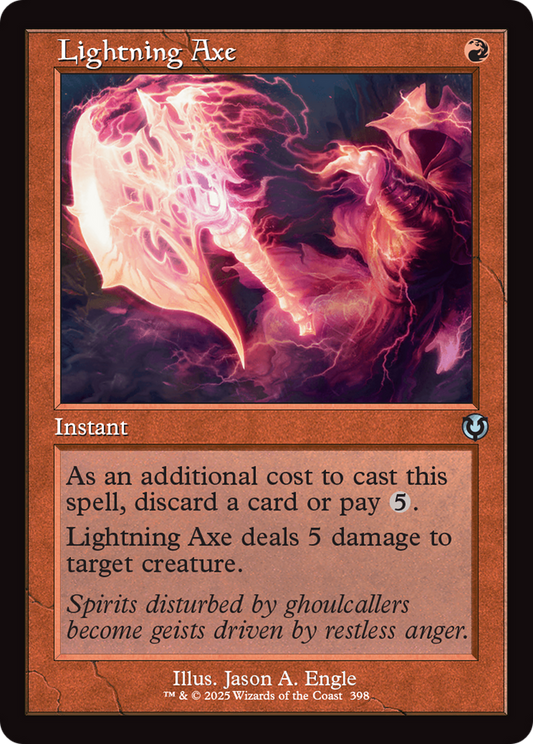 Lightning Axe (Retro Frame) Foil (398) - Innistrad Remastered
