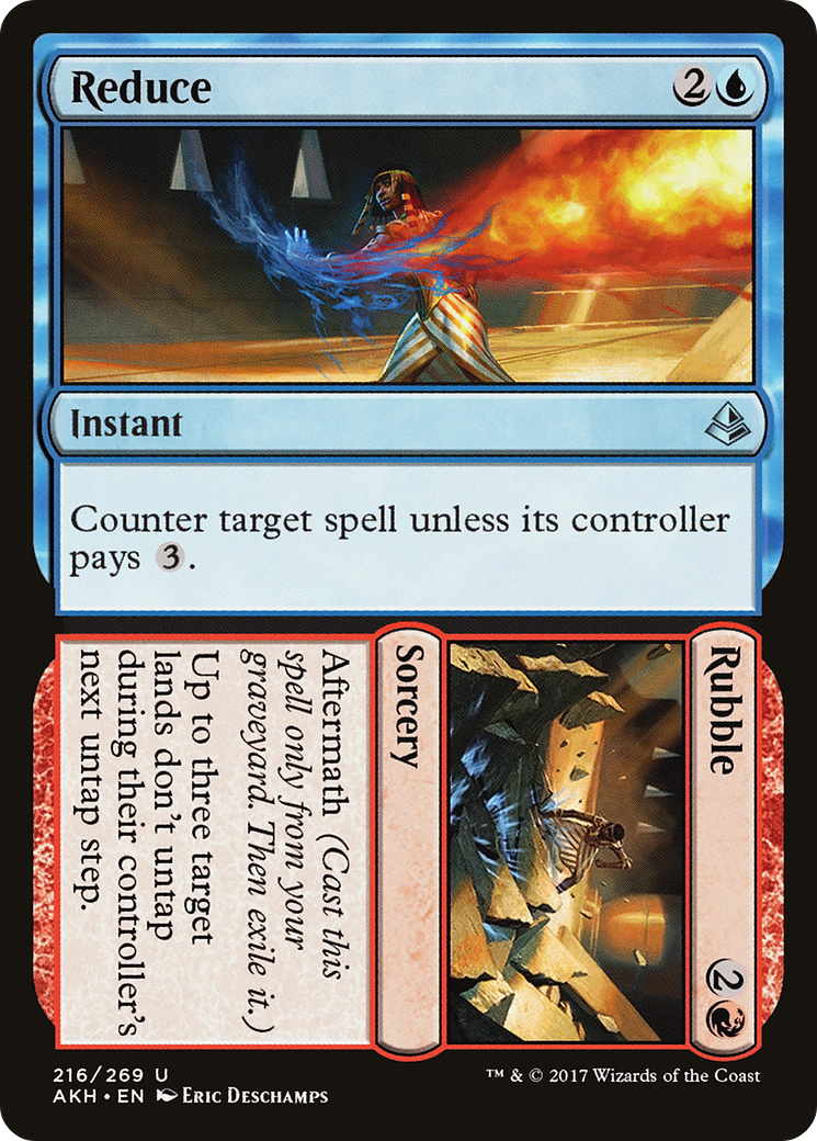 Reduce // Rubble (216) Foil - Amonkhet