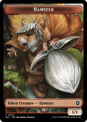 Hamster // Saproling Double-Sided Token [Bloomburrow Commander Tokens] | Silver Goblin