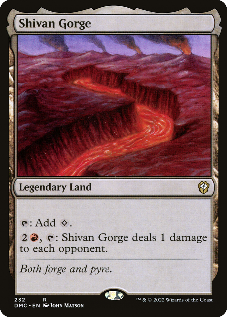 Shivan Gorge [Dominaria United Commander]