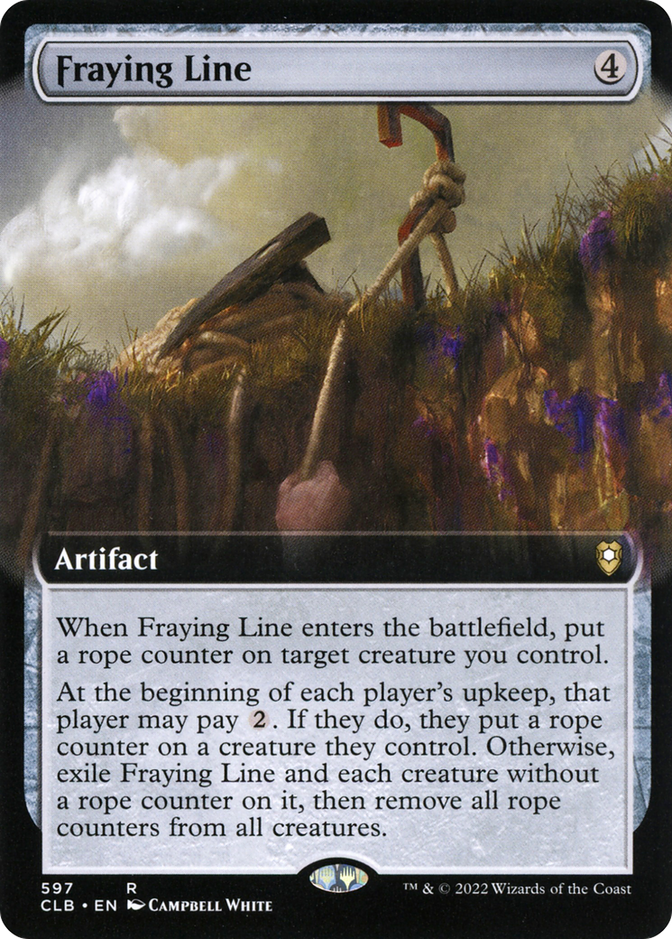 Fraying Line (Extended Art) [Commander Legends: Battle for Baldur's Gate] Foil