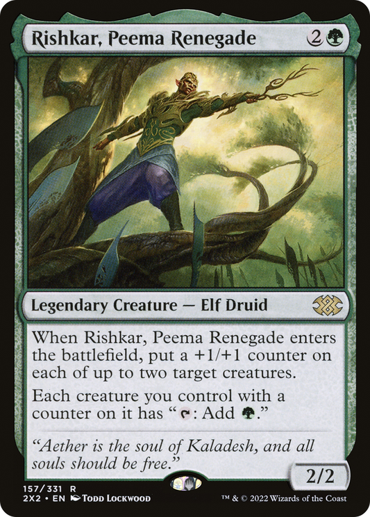 Rishkar, Peema Renegade [Double Masters 2022] Foil