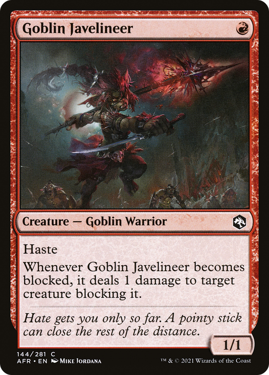 Goblin Javelineer [Dungeons & Dragons: Adventures in the Forgotten Realms] Foil