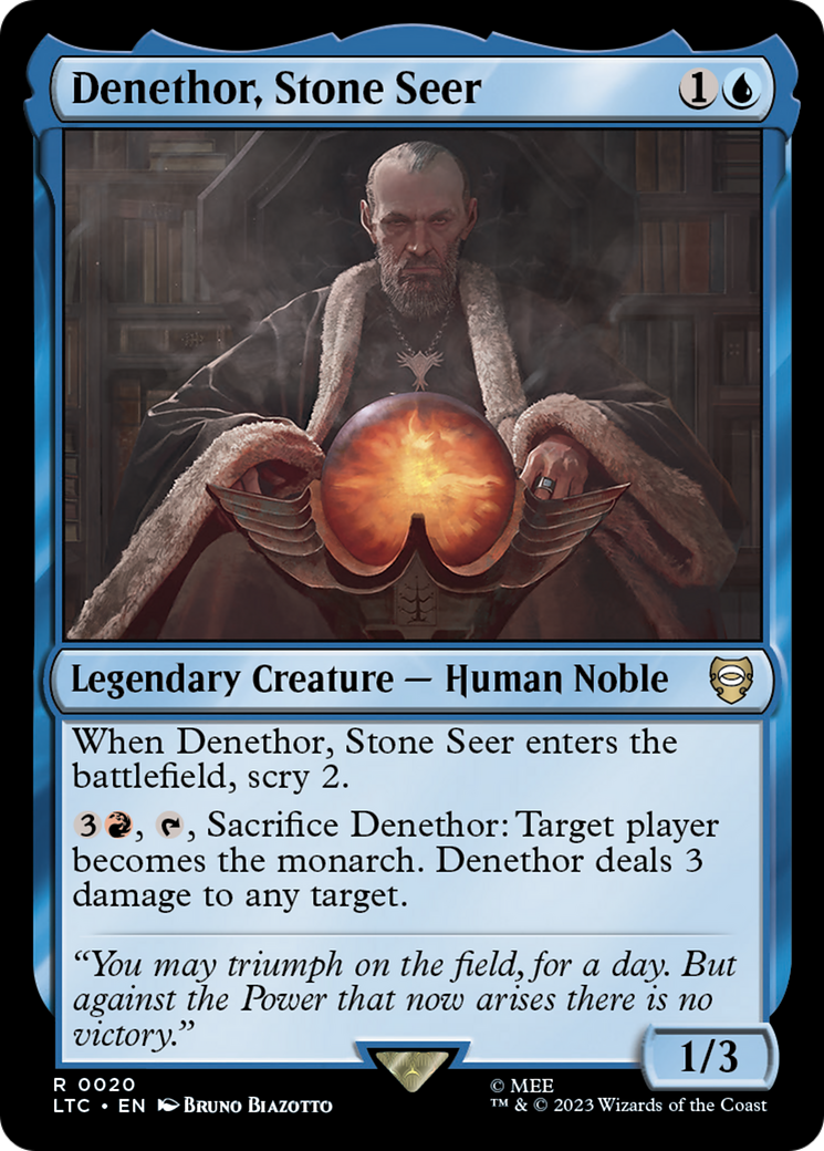 Denethor, Stone Seer [The Lord of the Rings: Tales of Middle-Earth Commander] Foil