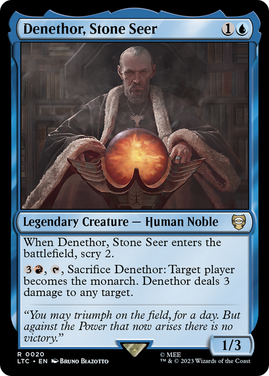 Denethor, Stone Seer [The Lord of the Rings: Tales of Middle-Earth Commander] Foil