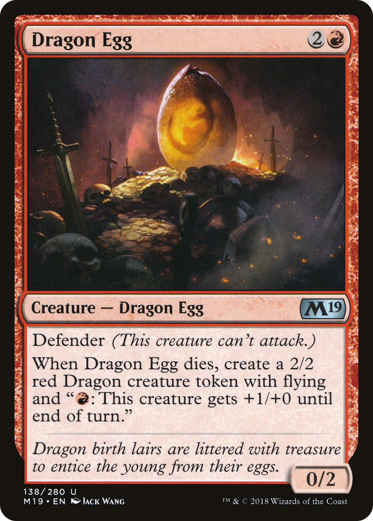 Dragon Egg [Core Set 2019] Foil