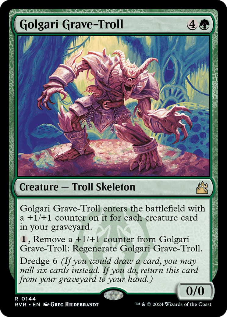 Golgari Grave-Troll [Ravnica Remastered] Foil