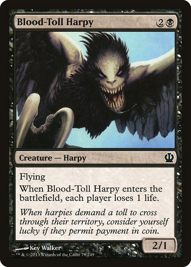 Blood-Toll Harpy [Theros] Foil