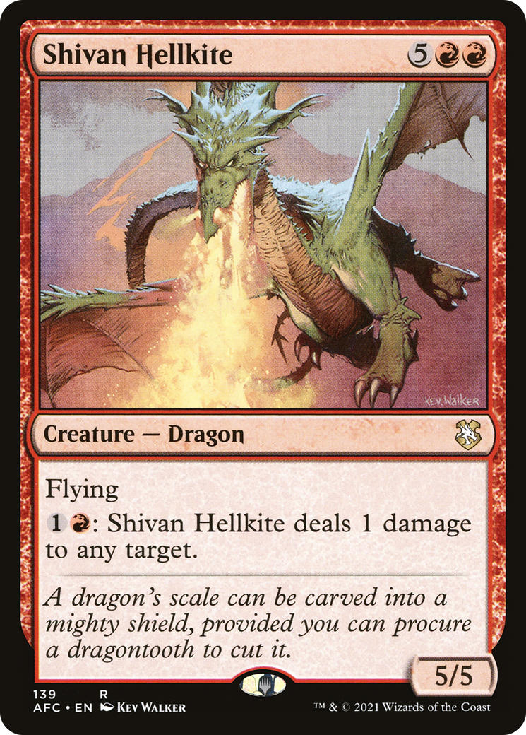 Shivan Hellkite [Dungeons & Dragons: Adventures in the Forgotten Realms Commander]