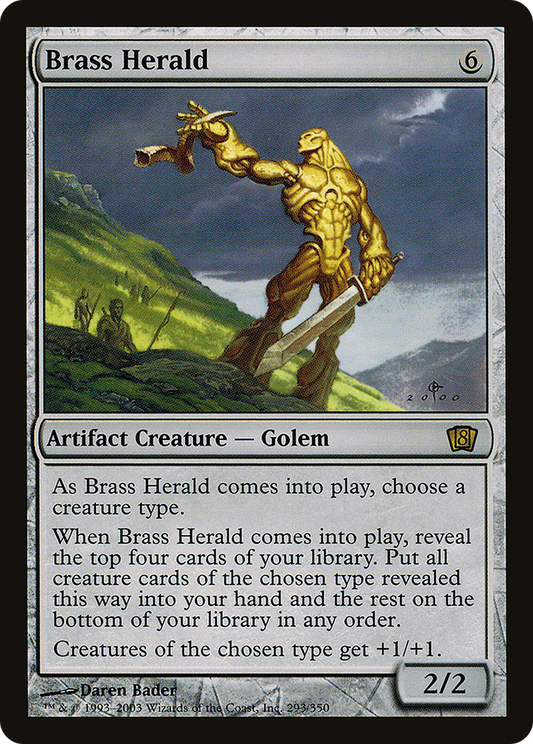 Brass Herald (293★) Foil - Eighth Edition