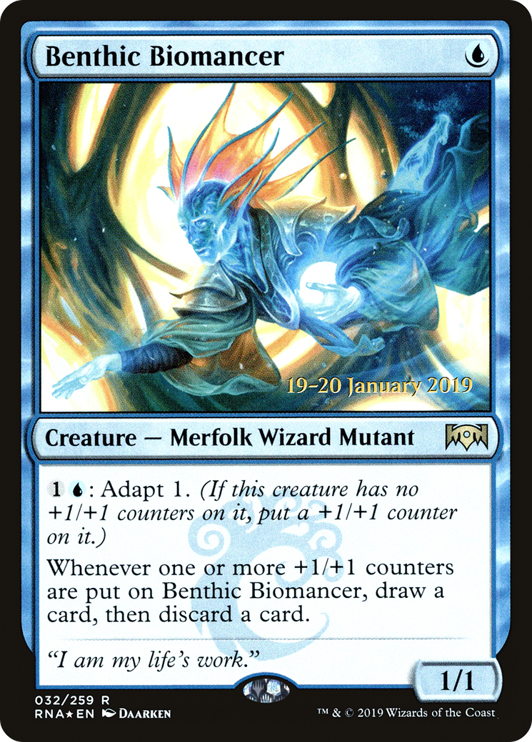 Benthic Biomancer [Ravnica Allegiance Prerelease Promos] | Silver Goblin