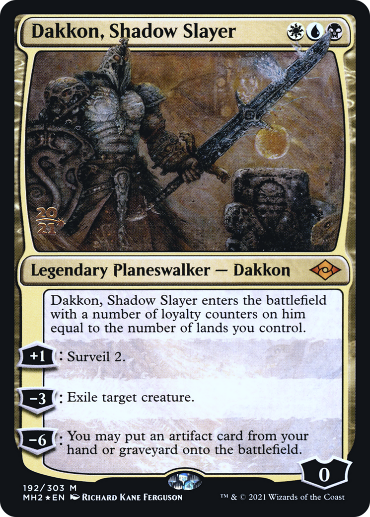 Dakkon, Shadow Slayer [Modern Horizons 2 Prerelease Promos] | Silver Goblin