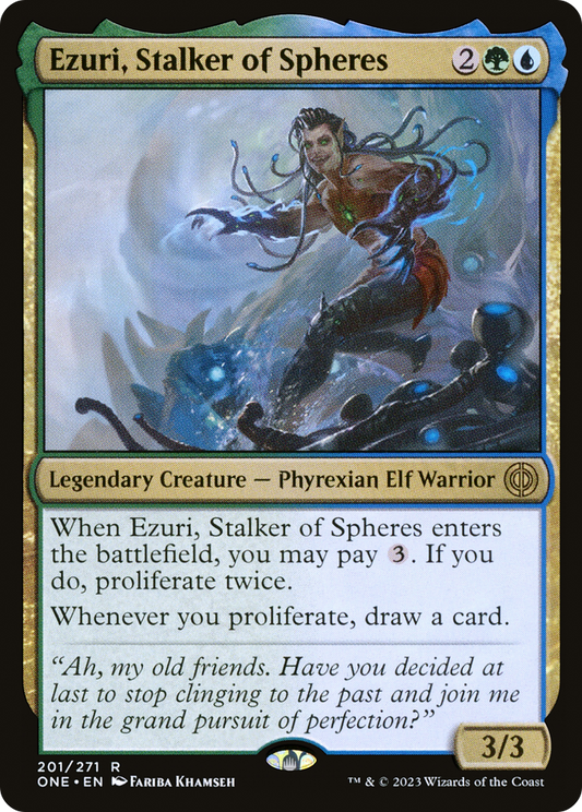 Ezuri, Stalker of Spheres [Phyrexia: All Will Be One] Foil