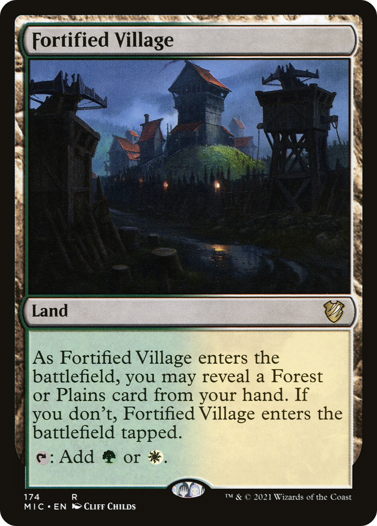 Fortified Village [Innistrad: Midnight Hunt Commander] | Silver Goblin