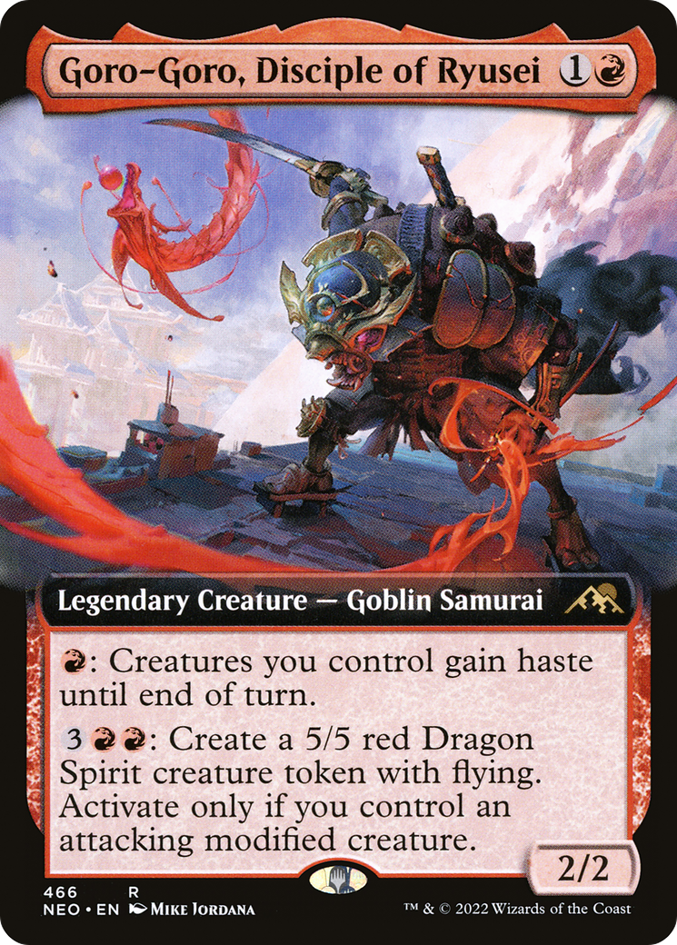 Goro-Goro, Disciple of Ryusei (Extended Art) [Kamigawa: Neon Dynasty] Foil