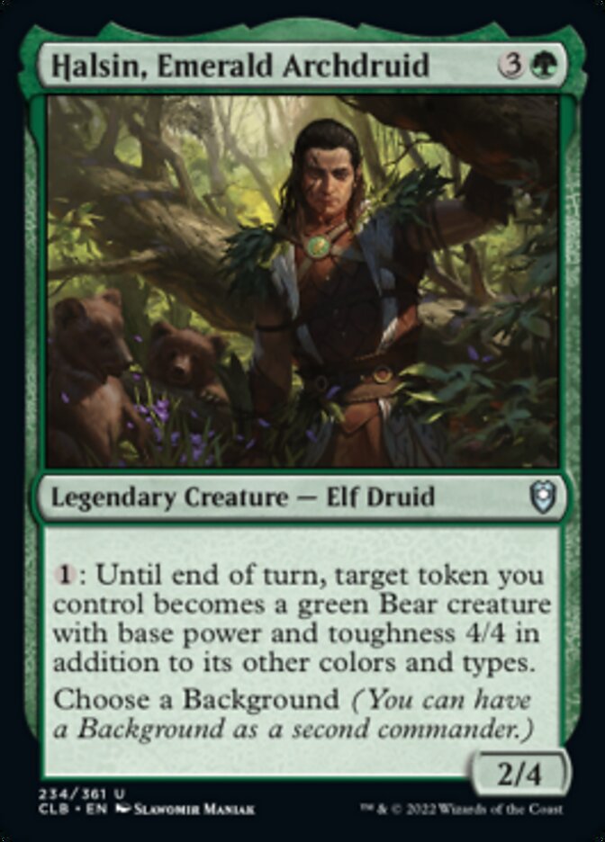 Halsin, Emerald Archdruid [Commander Legends: Battle for Baldur's Gate] | Silver Goblin