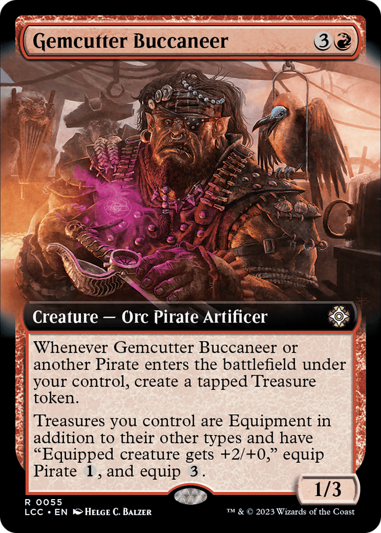 Gemcutter Buccaneer (Extended Art) [The Lost Caverns of Ixalan Commander] | Silver Goblin