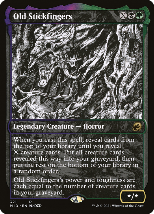 Old Stickfingers (Showcase Eternal Night) [Innistrad: Midnight Hunt] Foil