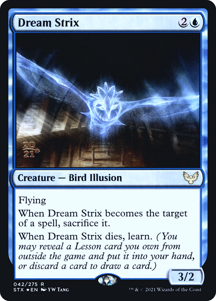 Dream Strix [Strixhaven: School of Mages Prerelease Promos] | Silver Goblin