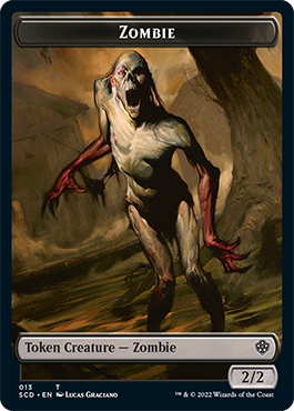 Zombie // Zombie Army Double-Sided Token [Starter Commander Decks] | Silver Goblin