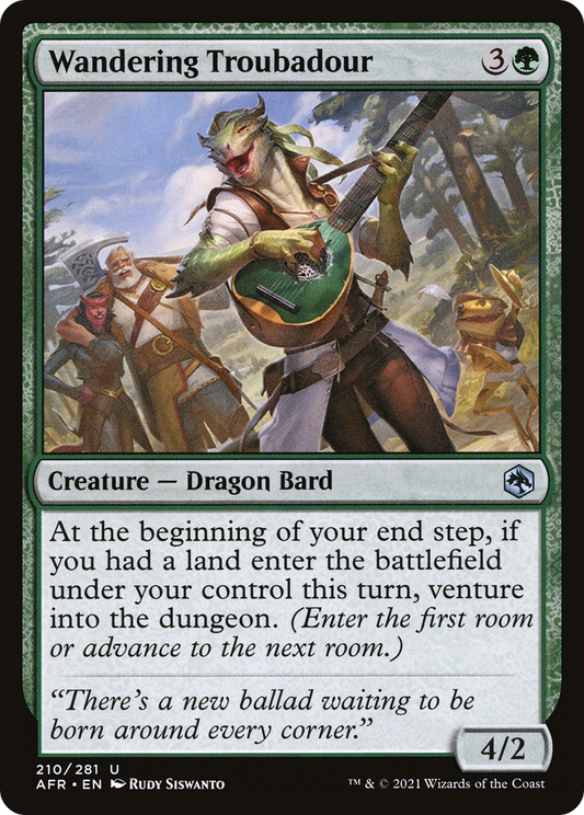 Wandering Troubadour [Dungeons & Dragons: Adventures in the Forgotten Realms] Foil
