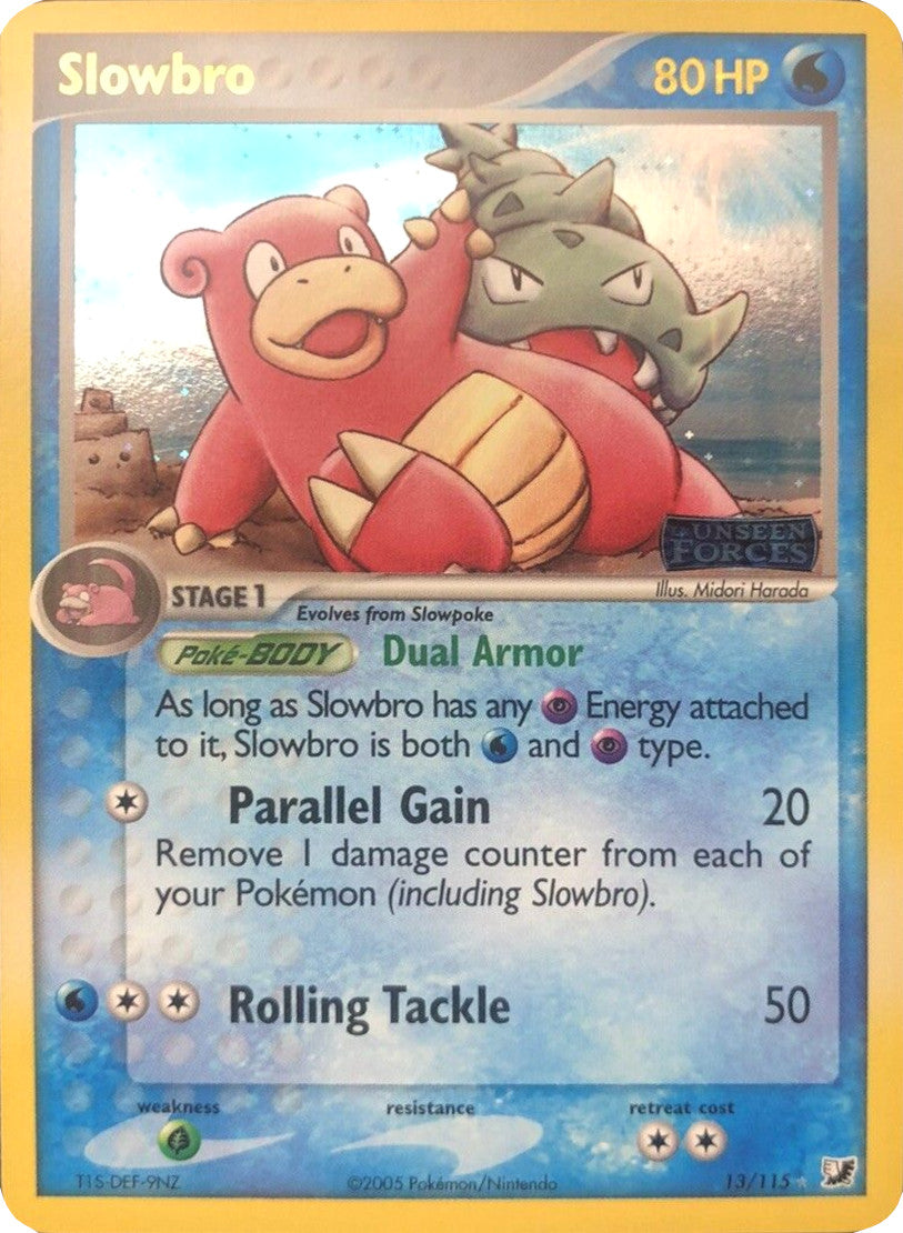 Slowbro (13/115) (Stamped) [EX: Unseen Forces] | Silver Goblin