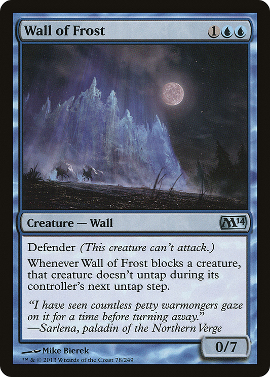 Wall of Frost [Magic 2014] Foil