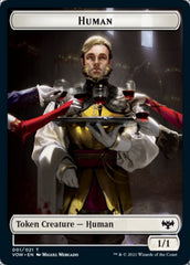 Human (001) // Vampire (007) Double-Sided Token [Innistrad: Crimson Vow Tokens] | Silver Goblin