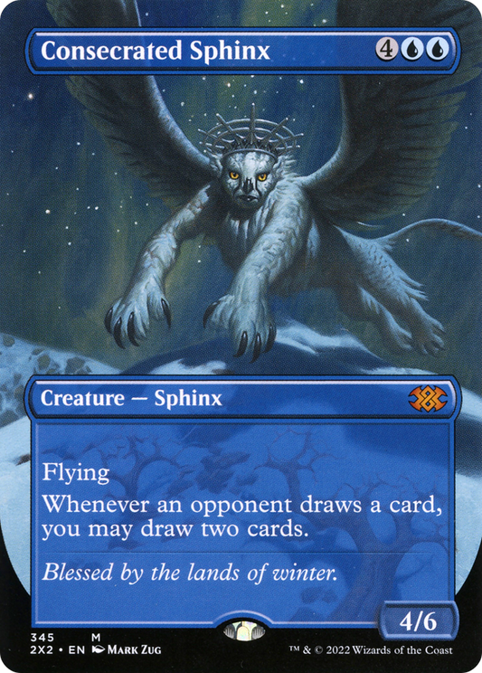 Consecrated Sphinx (Borderless Alternate Art) [Double Masters 2022] Foil