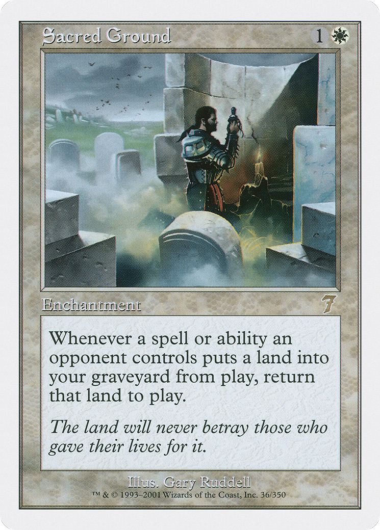 Sacred Ground (036) Foil - Seventh Edition
