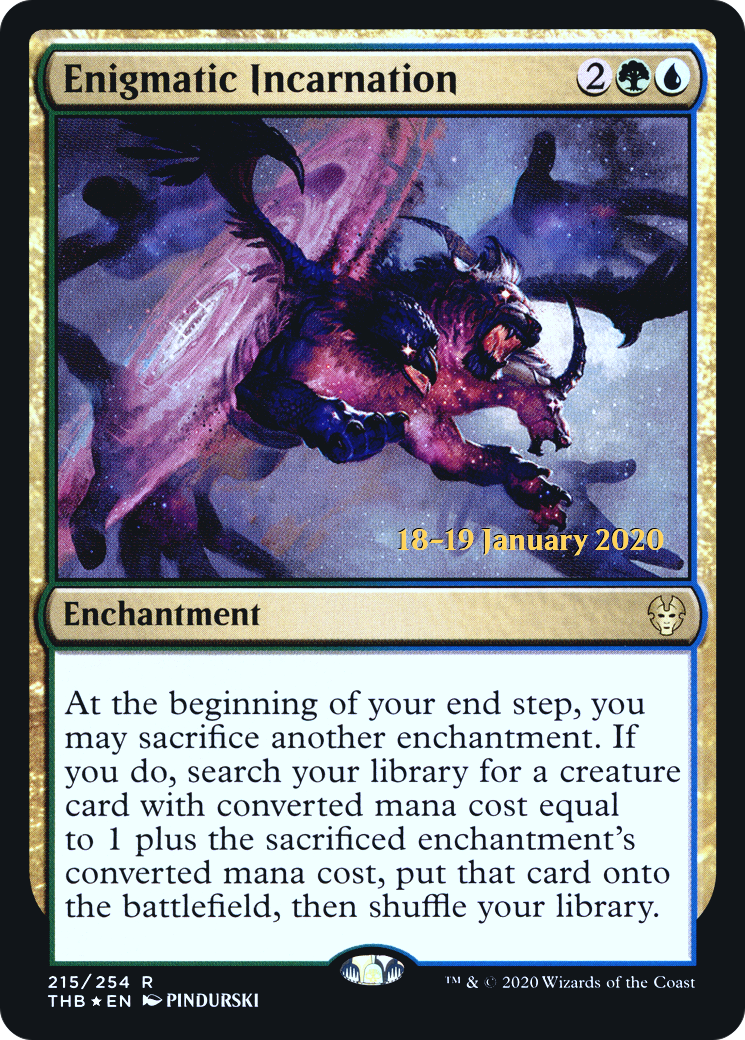 Enigmatic Incarnation [Theros Beyond Death Prerelease Promos] | Silver Goblin