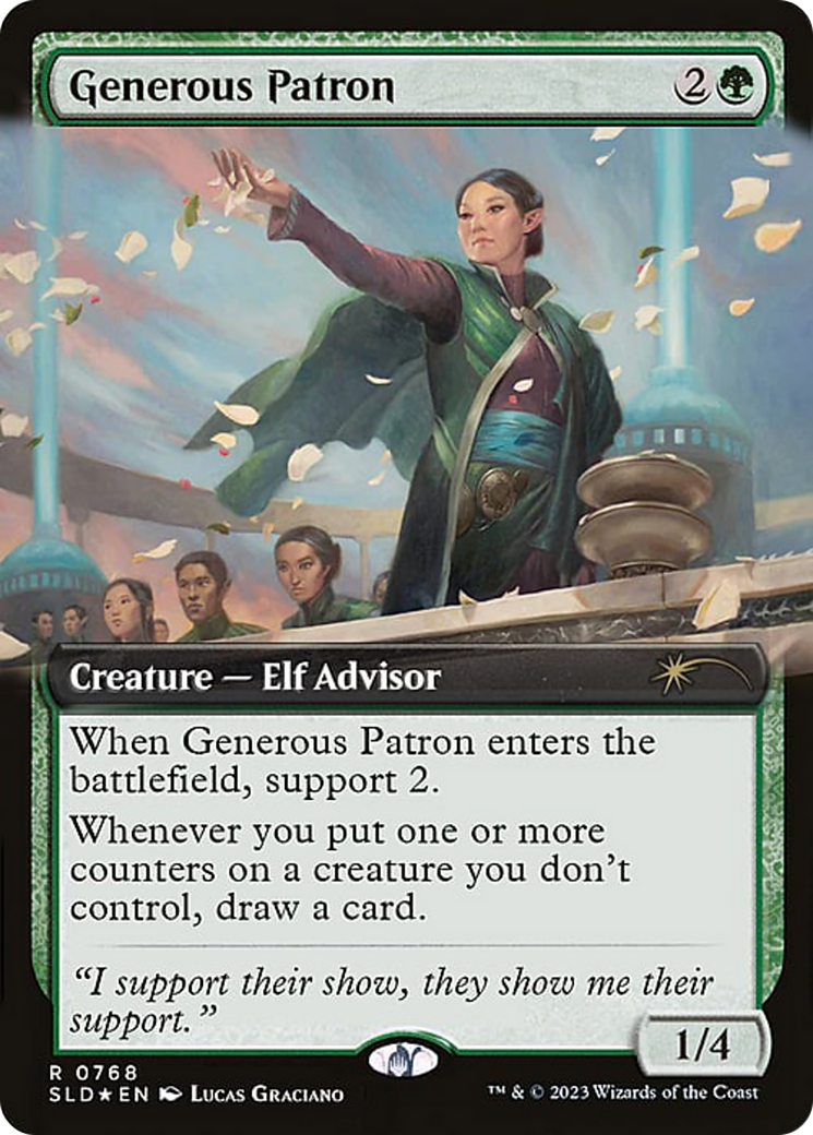 Generous Patron (Extended Art) (768) Foil - Secret Lair Drop