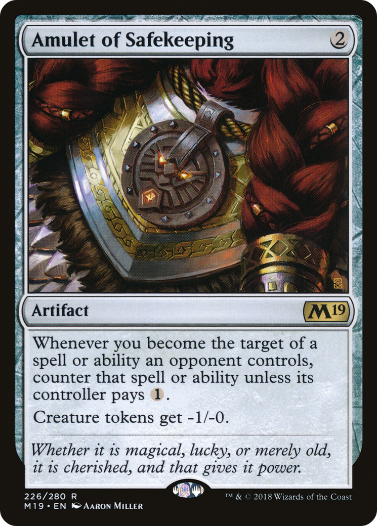 Amulet of Safekeeping [Core Set 2019] Foil