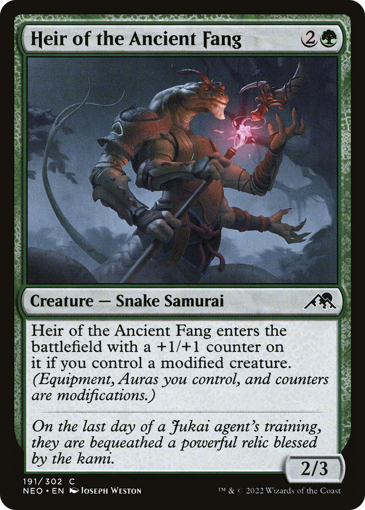 Heir of the Ancient Fang [Kamigawa: Neon Dynasty] Foil