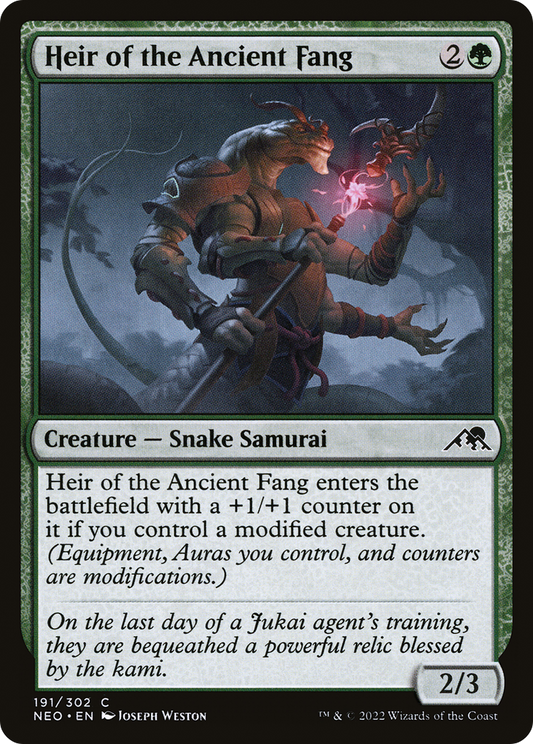 Heir of the Ancient Fang [Kamigawa: Neon Dynasty] Foil