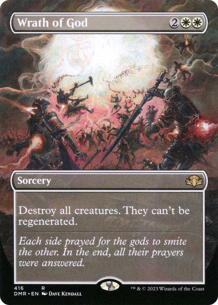 Wrath of God (Borderless Alternate Art) [Dominaria Remastered] | Silver Goblin