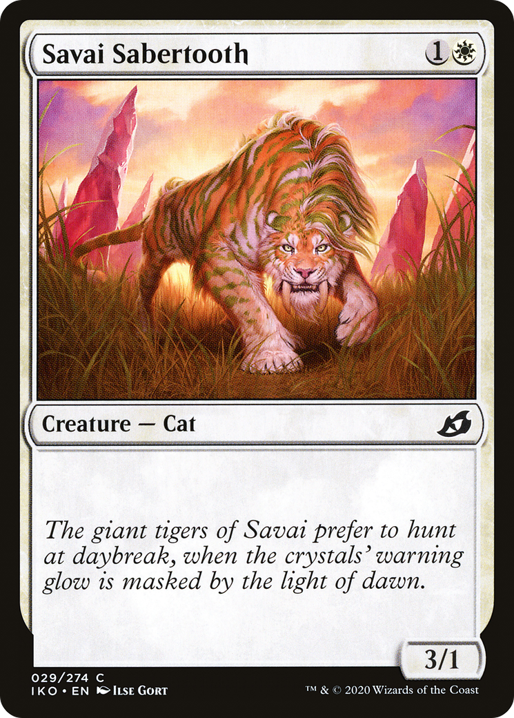 Savai Sabertooth (029) Foil - Ikoria: Lair of Behemoths