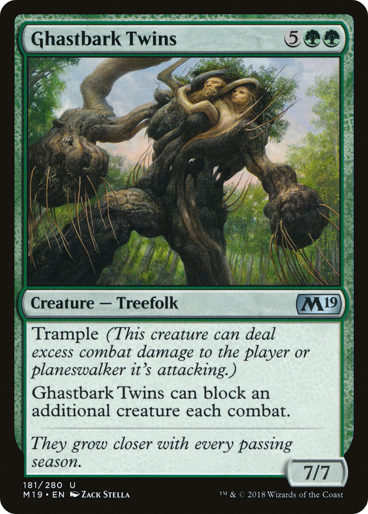 Ghastbark Twins [Core Set 2019] Foil