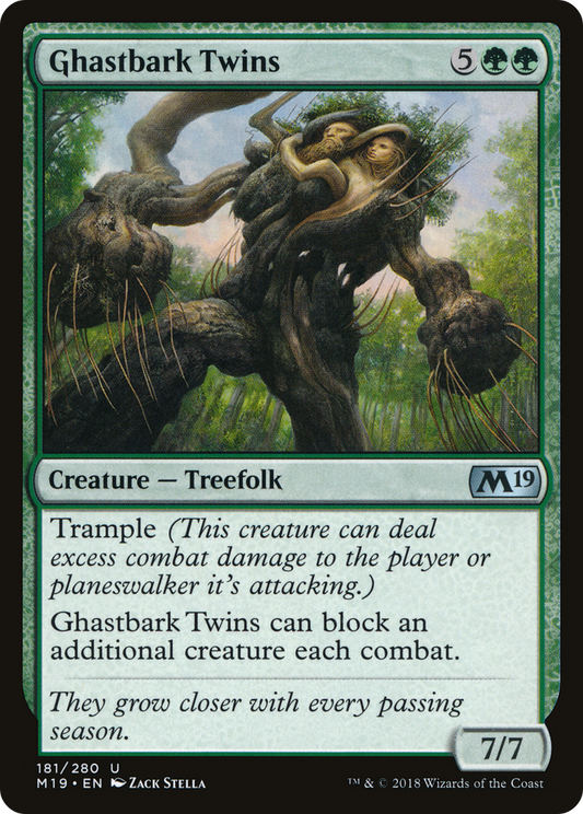 Ghastbark Twins [Core Set 2019] Foil